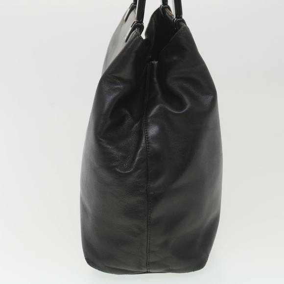PRADA Hand Bag Leather Black Auth yb005 - Picture 4 of 16